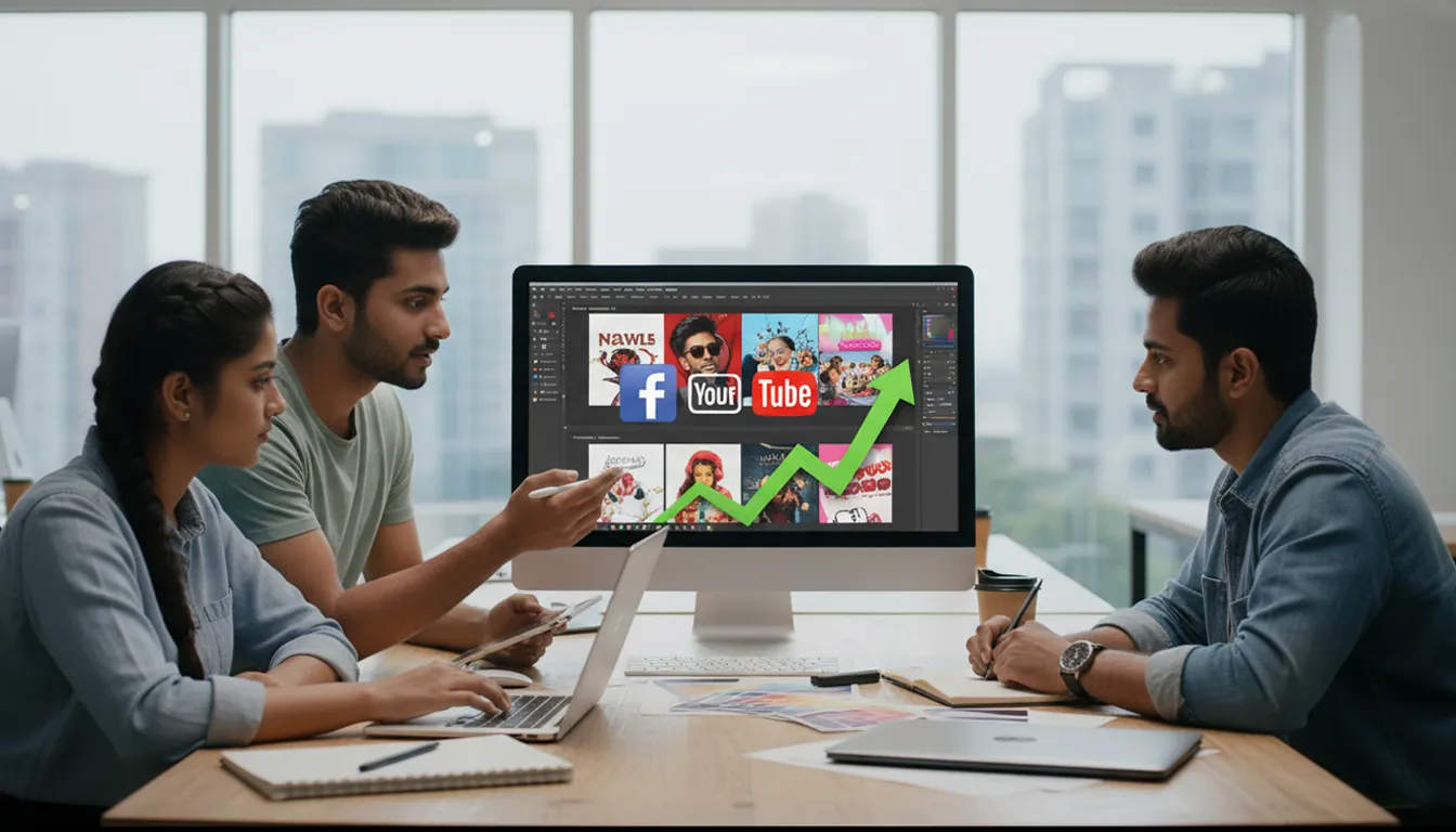 social media marketing ad design team