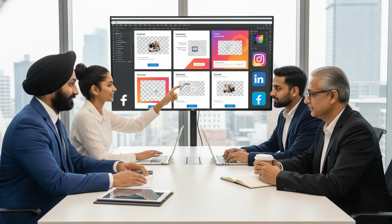 social media marketing ad design team