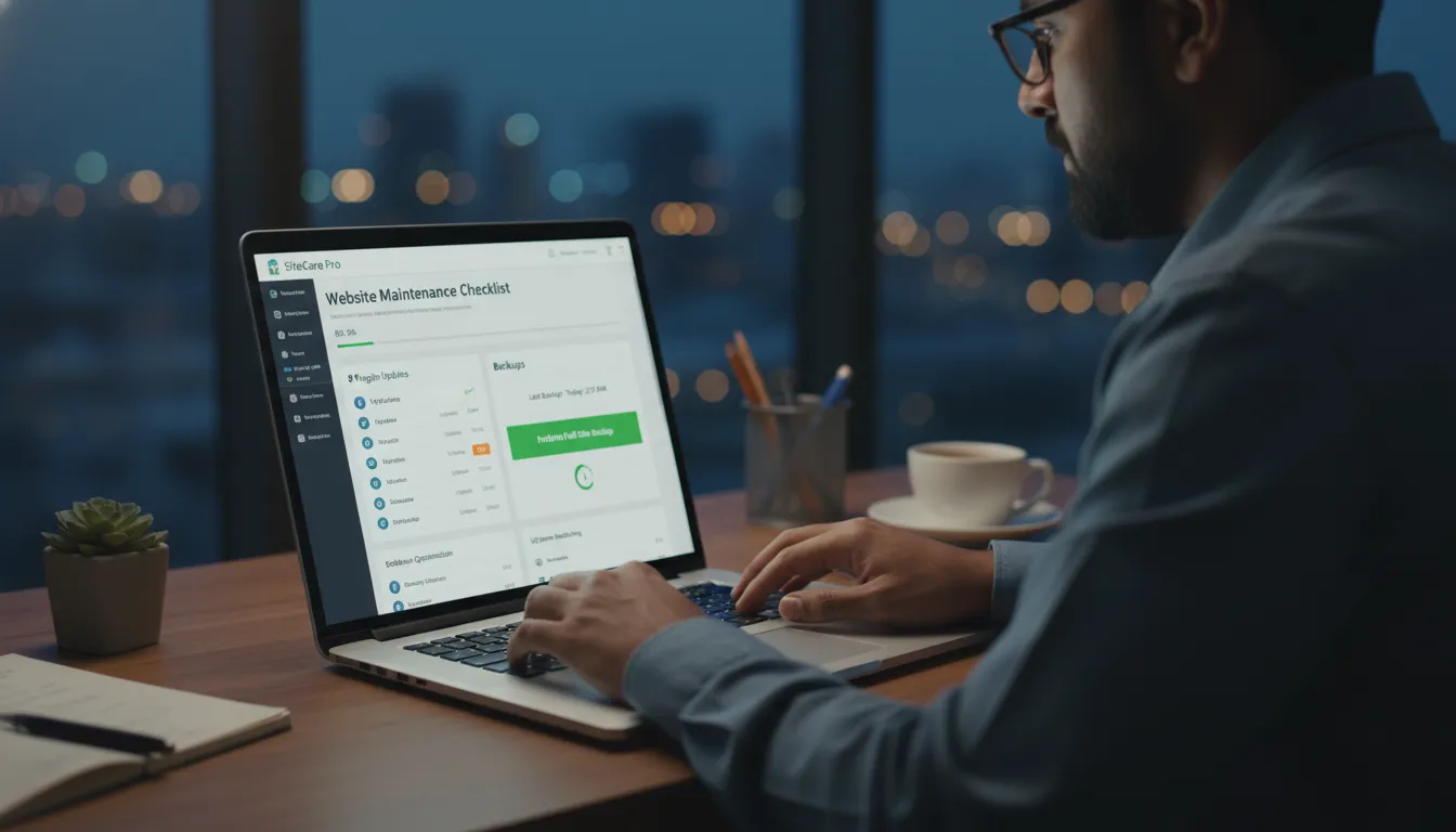 technical expert providing website maintenance support services
